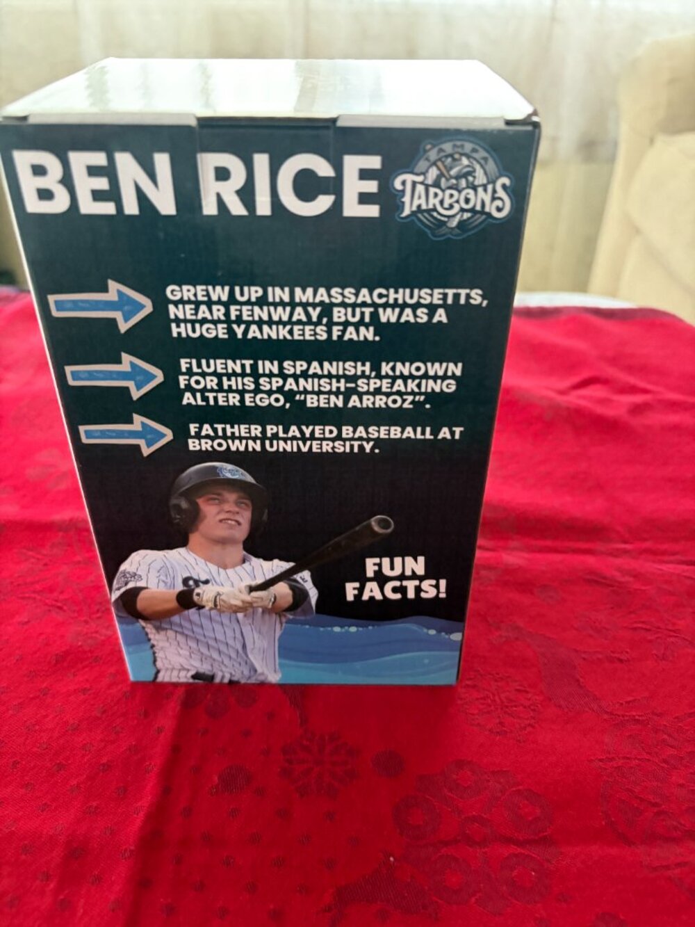 NEW YORK YANKEES BEN RICE BOBBLEHEAD - Picture 3 of 6
